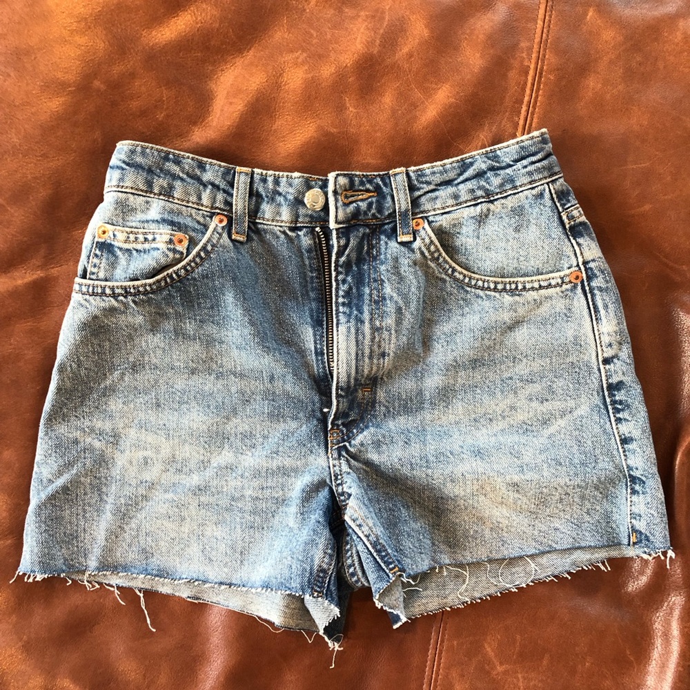 A-Line Denim Cutoff Shorts, 26- LIKE NEW